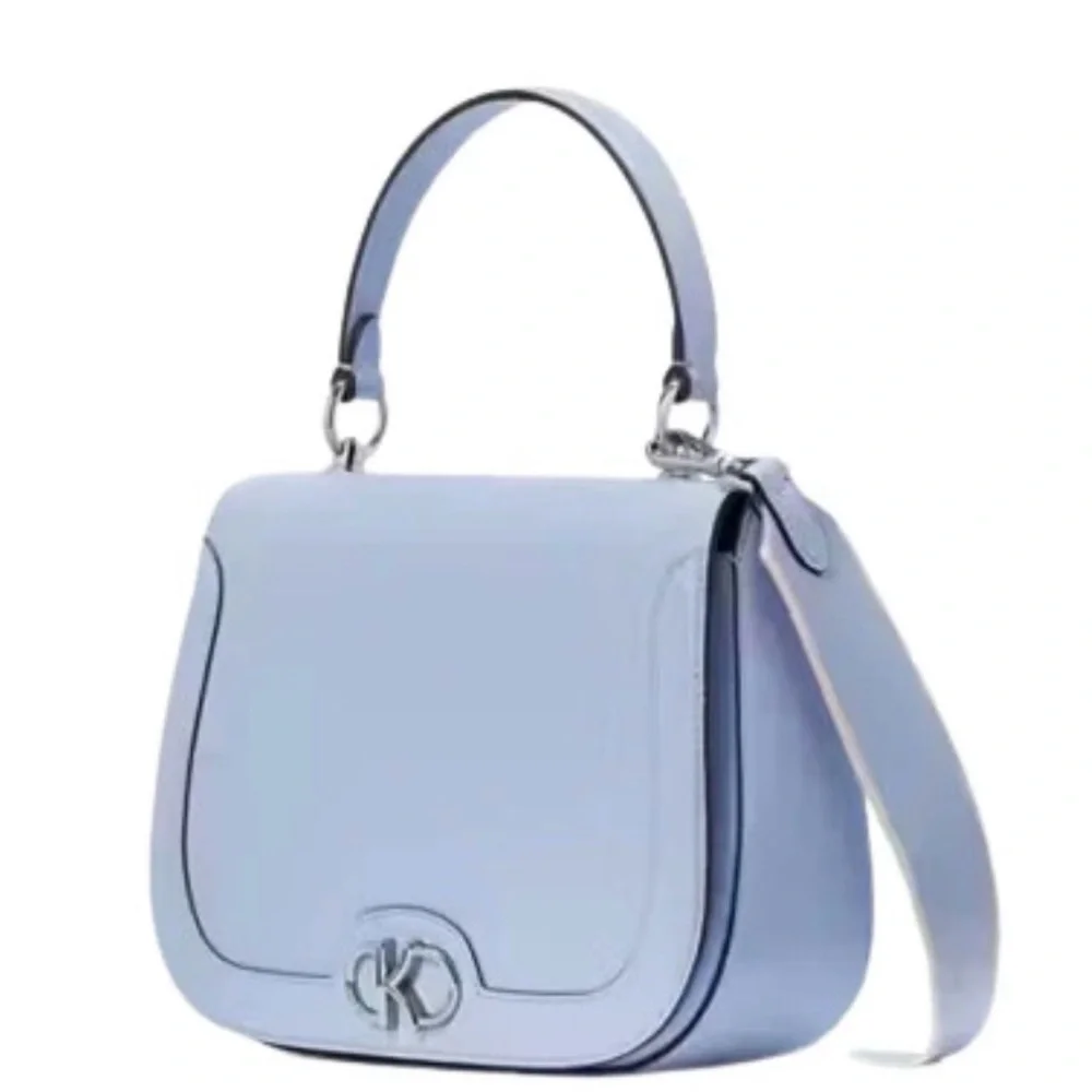 Kate Spade New York Kyla Leather Top Handle Saddle Shoulder Bag in Serenity NWOT - Picture 2 of 6